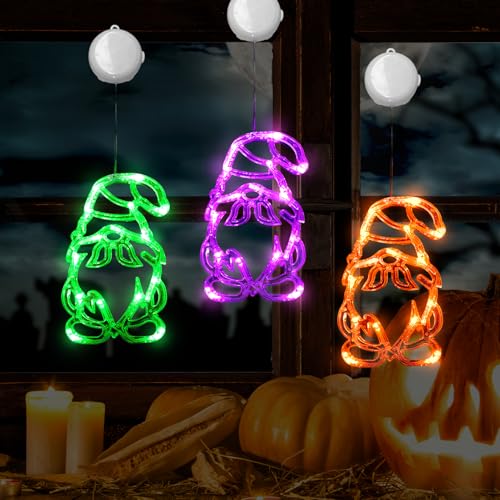 Halloween Deko Fenster Lichter 3 St Ck Herbstdeko