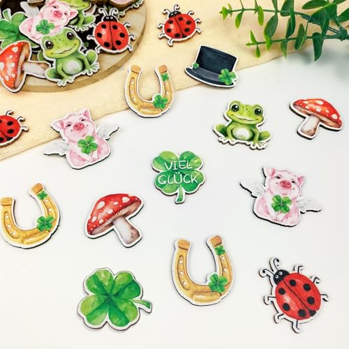 Silvester Tischdeko Holzkonfetti 64 St Ck Gl Cksbringer