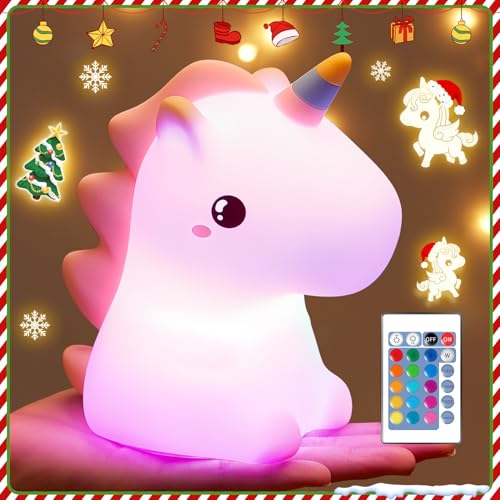 Nachtlicht Kinder 16 Farben 5 Helligkeit Unicorn Nachtlicht