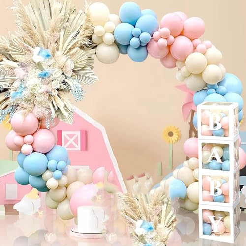 Gender Reveal Balloons Girlande Kit 168 Pcs Gender
