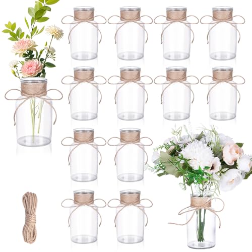 12 St Ck Kleine Glasvasen 125ml Mini Glasvasen