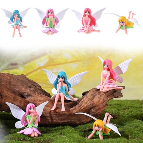 Elfen Figuren Garten Deko 4 Pack Feen Geburtstag