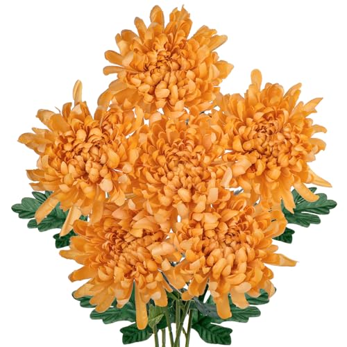 Hollyone 6 St Ck K Nstliche Chrysantheme Seiden