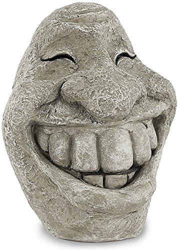 Royal Gardineer Figuren Steingesicht Smiley Gartenfigur Gartendekos Steingesichter