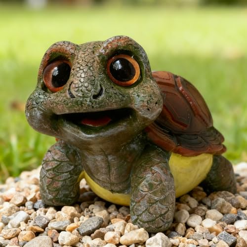 Keraneet Schildkr Te Figurs Garten Deko Miniteich Deko