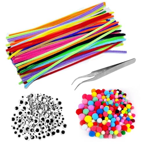 150 Bunte Pfeifenputzer Zum Basteln Set 30cm Chenilledraht