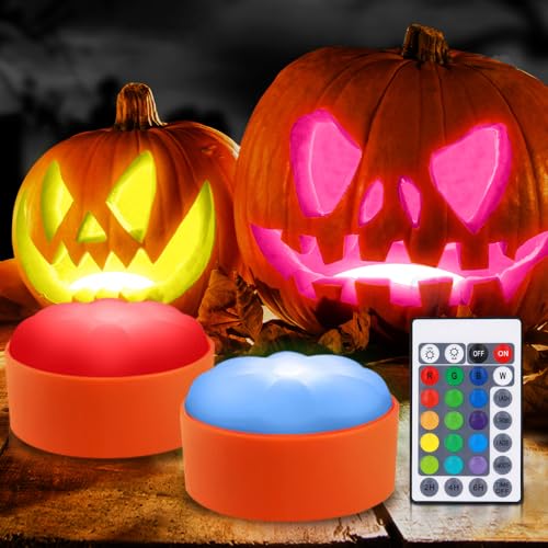 Bngxr Halloween Led K Rbis Lichter 2 St