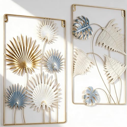 Wpajirzo 2er Set Wanddeko Metall Skandinavisches Design Mit