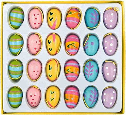 Papiertiger 24 Holzeier Zum H Ngen Pastell Small