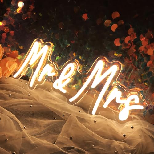 Mr Mrs Neon Zeichen Hochzeit Neon Licht Led