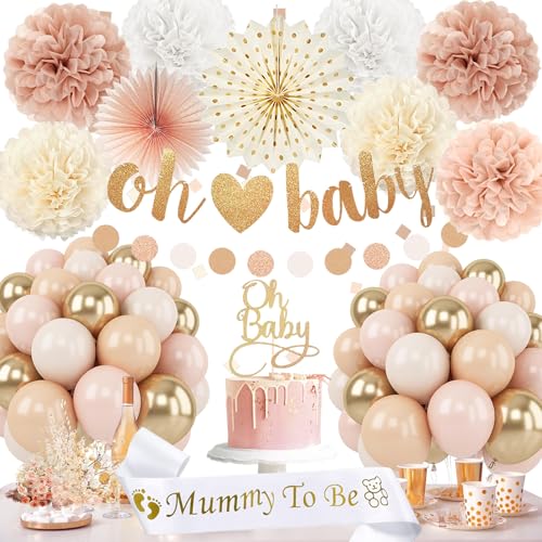Babyparty Deko M Dchen Baby Shower Deko Mit