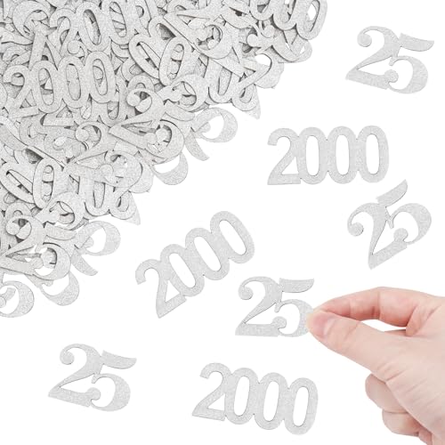 Alegre Glitzer Konfetti 25 Geburtstag Deko Gro 3