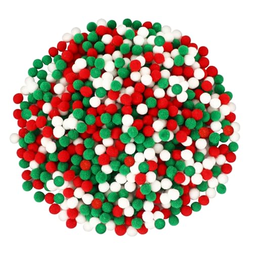 Sepglitter 1000 St Ck Weihnachten Pompons 10 Mm