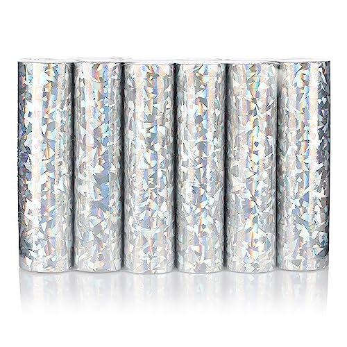 Karnelux Luftschlangen Silber Glitzer Metallic Partydekoration F R