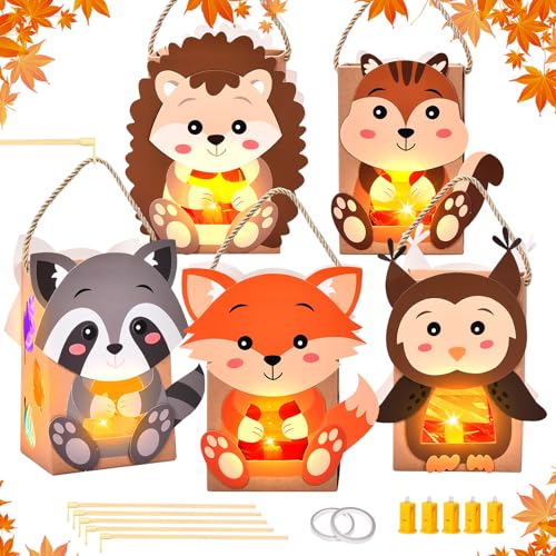 Herefun 5 St Ck Herbst Laternen Bastelset Laterne