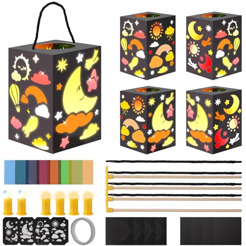 Jonrryin 4 St Ck Laternen Bastelset Kinder Sankt