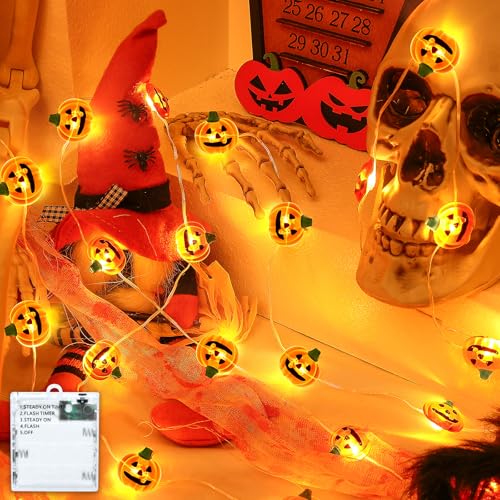 Isisyu Halloween Deko Lichterkette Innen 3m 30 Led