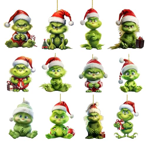 12 St Ck Glin Ch Weihnachten Deko Mit