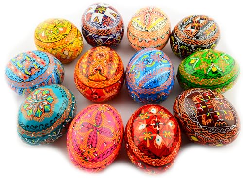 Skrrynya Ostereier Bemalte Eier Holz Ukrainisch Pysanky Pysanka