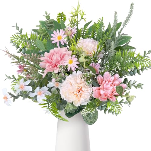 Rollway 55 St Ck Seiden Kunstblumen Rosa Blumenstrau