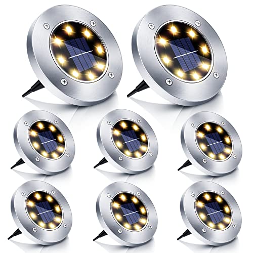 Boadw 8 St Ck Led Solar Bodenleuchte Au