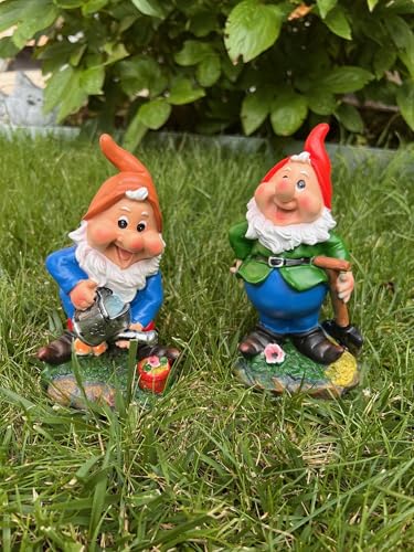 Geschenk Himmel 2er Set Gartenzwerge Zwerg Zwerge Gnome