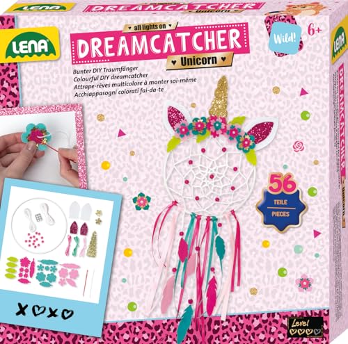 Lena 42701 Dreamcatcher Einhorn Traumf Nger Bastelset F