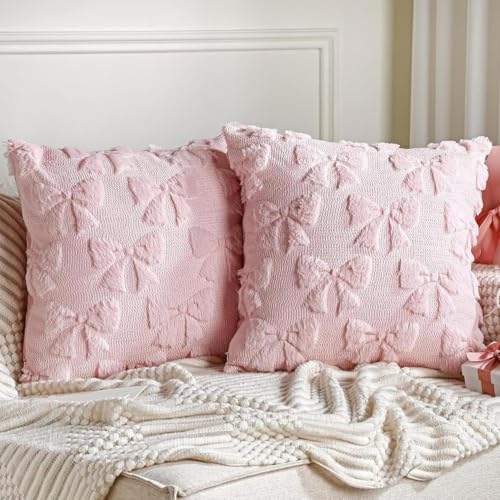 Fufre 2 St Ck Schleife Kissenbezug 45x45 Cm