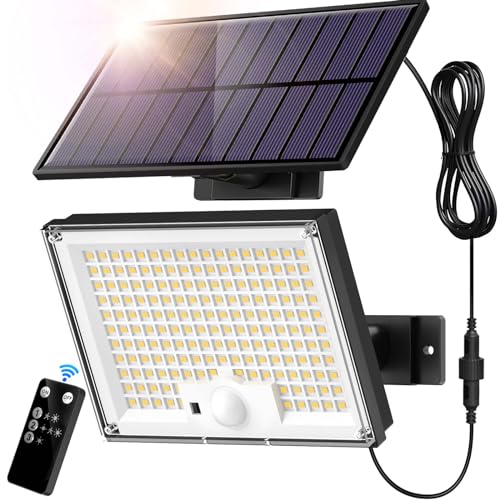 Sigrill Solarlampen Mit Bewegungsmelder 172led Solar Strahler Ip65