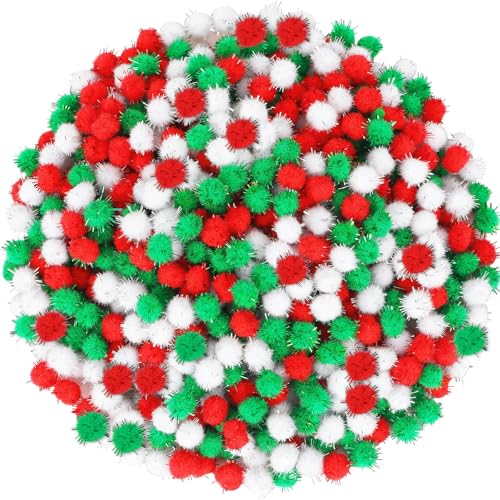 Sepglitter 1000 St Ck Weihnachten Pompons 10 Mm