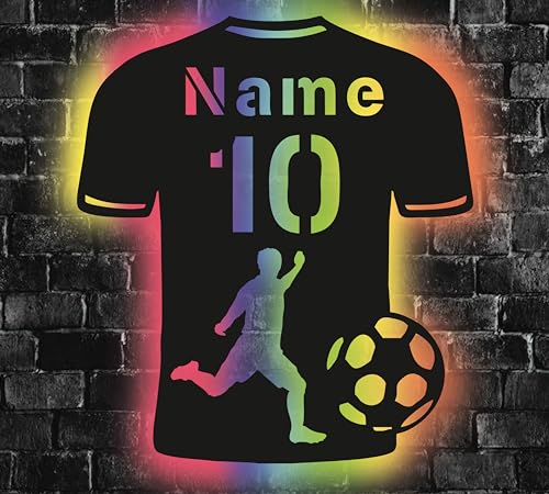 Waluna Led Trikot Lampe Personalisiertes Fu Ball Nachtlicht