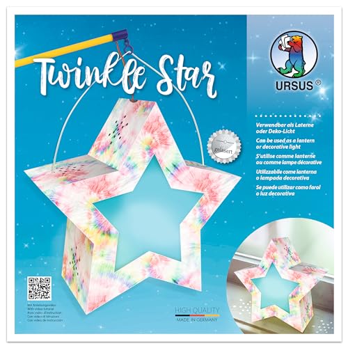 Ursus 18770008 Twinkle Star Regenbogen Batik Komplett Set