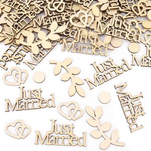 Goldrock Just Married Deko Herz Konfetti 100 St