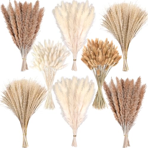 200pcs Elegantes Pampasgras Deko Herbst Deko Innen Trockenblumen