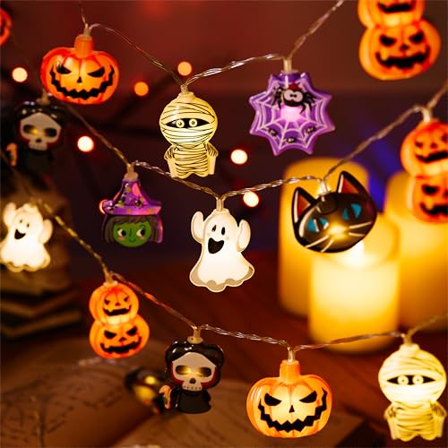 Lolstar Halloween Deko Halloween Lichterkette 3 M 20