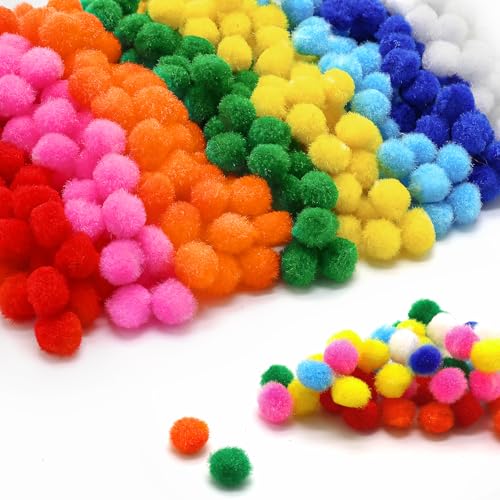 500 St Ck Bunte Pompons 10 Mm Kleine