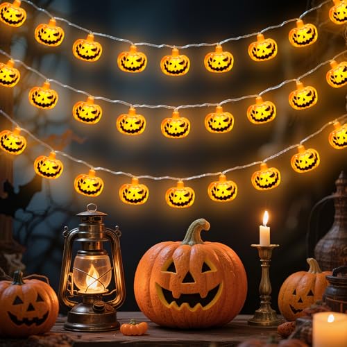 Leikedun Halloween Lichterkette K Rbis 3 Meter 20