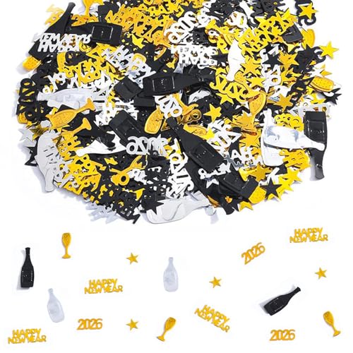 Silvester Deko 2026 Gold Streudeko Silvesterdeko New Konfetti