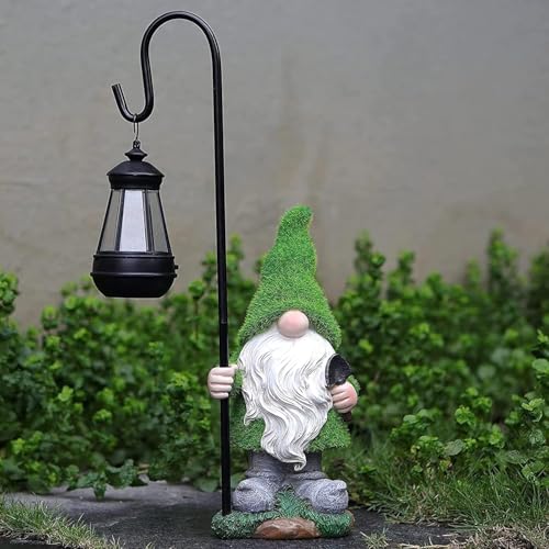 Gartenzwerg Wetterfest Figur Mit Solar Laterne Lustig Figur