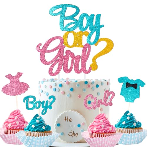 Betessin 13pcs Boy Or Girl Tortendeko Cake Topper