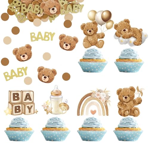 Vegcoo 36 St Ck B Ren Cupcake Topper
