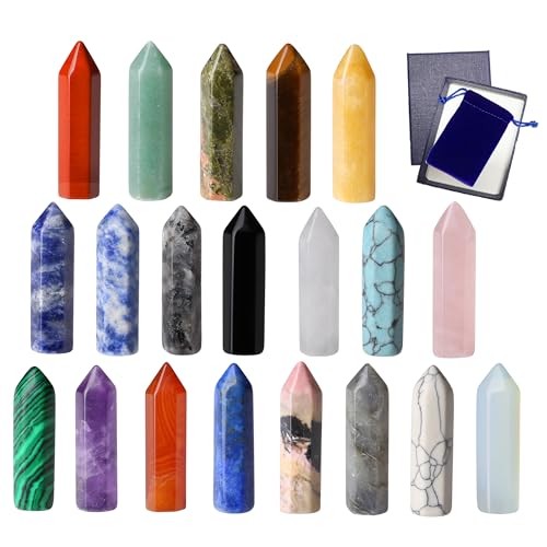Gujoxila 20 St Ck Heilsteine Edelsteine Kristalle Turm