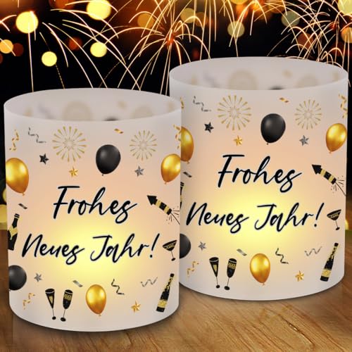 12 Windlichte Deko F R Silvester Und Neujahr