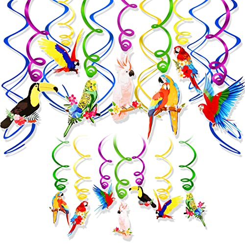 Howaf Hawaii Party Dekoration Tropische Vogeldekoration Hawaii Hibiskus