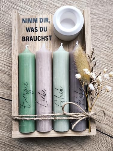 Nimm Dir Was Du Brauchst Geschenkset Kerzen Stabkerzen