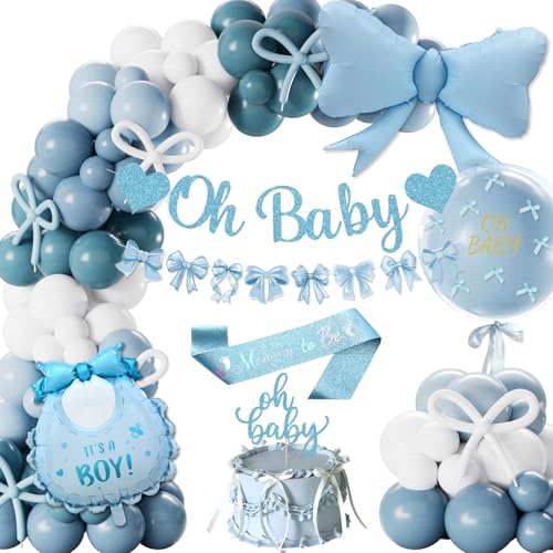 Babyparty Deko Junge Baby Shower Deko Blau Party