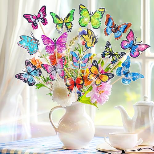 Aiunbest 15 St Ck Diamond Painting Schmetterling Sets