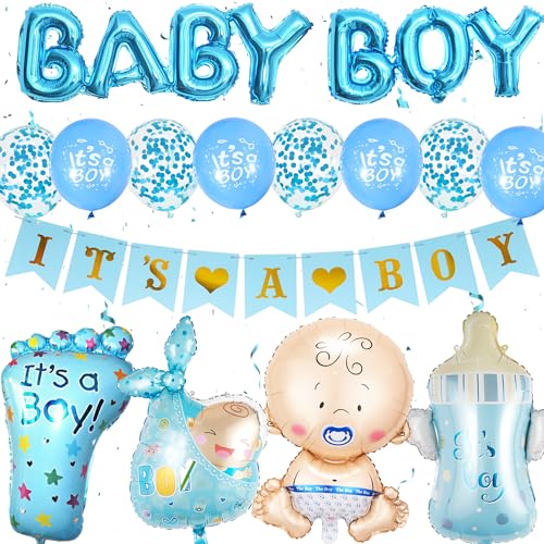 Xietaea Babyparty Deko Junge Blau 30 St Ck
