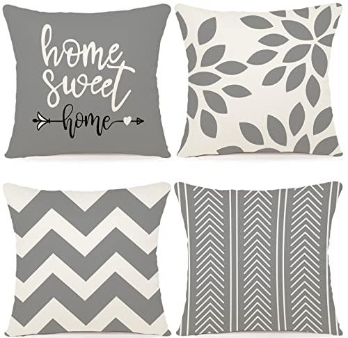 Zwjd Kissenbezug 40x40 4er Set Dekokissen Kissenbez Ge