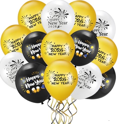 Silvester Deko 2026luftballon 20st Ck Happy New Year